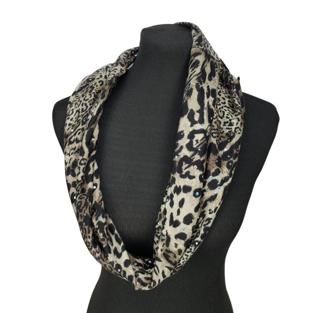 Notations Leopard‎ Cheetah Animal Print Women's Infinity Scarf
